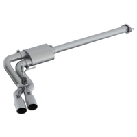 3" Cat Back, Single Side Dual Outlet in Front of Rear Wheel, Race Version (F-150 15-20)