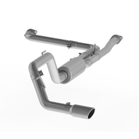 3" Cat Back, Single Side (Titan XD 16-21) - Aluminized Steel - T304 Stainless Steel Tip