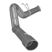 5" Filter Back, Single Side Exit (F-250/350/450 15-16) - T409 Stainless Steel - T304 Stainless Steel Tip