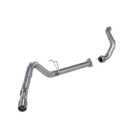 4" Filter Back, Single Side Exit (F-250/350/450 11-14) - Aluminized Steel - T304 Stainless Steel Tip