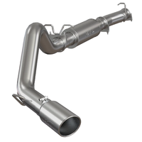 4" Cat Back, Single Side Exit (E-250/350 Van 04-07) - Aluminized Steel - T304 Stainless Steel Tip
