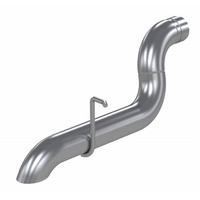 3" High Clearance DPF Back Turn Down Kit (Wrangler 20-23) - T409 Stainless Steel