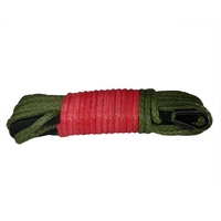 9500kg SaberPro Single Braided Winch Rope (30m) - Army Green