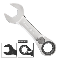 Gear Drive ROE Quad Drive Spanner - Stubby - Metric - 15° Offset - Individual