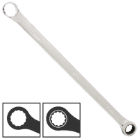 Box Drive Double Ring Spanner - Extra Long - Metric - 0° Offset - Individual