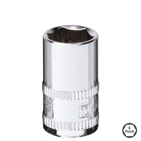 1/4" Drive Socket - 6pt Metric - Individual