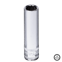 1/4" Drive Deep Socket - 12pt SAE - Individual