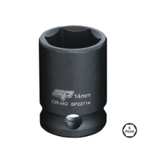 3/8" Drive Impact Socket - 6pt Metric - Individual