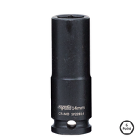 3/8" Drive Deep Impact Socket - 6pt Metric - Individual