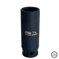 3/8" Drive Deep Impact Socket - 6pt SAE - Individual