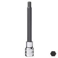 1/2" Drive Inhex Socket - Metric - 140mm Long - Individual