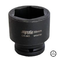 3/4" Drive Impact Socket - 6pt Metric - Individual