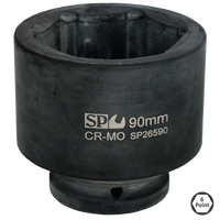 1-1/2" Drive Impact Socket - 6pt Metric - Individual, Size: 60mm