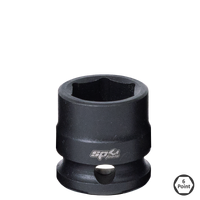 3/8" Drive Stubby Impact Socket - 6pt Metric - Individual