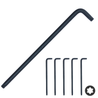 Torx Key - Individual - Pack of 5 - Black - Torx