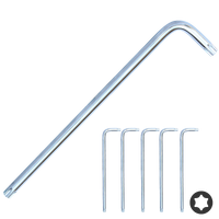 Torx Key - Individual - Pack of 5 - Chrome - Torx