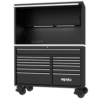 59" USA Sumo Series Workstation - Roller Cabinet & Top Hutch Combo