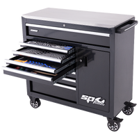 Sumo Series Roll Cab Tool Kit with Power Tool Cupboard and Built-in Power Board - 218pc - Metric & SAE 