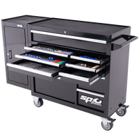 Custom Series Roll Cab Tool Kit with Side Cabinet - 238pc - Metric & SAE 