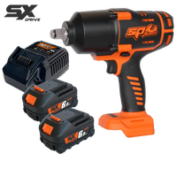 18v 3/4" Drive Brushless Impact Wrench Kit - 6.0Ah X2 - SX Drive