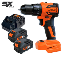 18v 10mm - 3/8" Brushless 2 Speed Hammer Drill Driver Kit - 5.0Ah X2 - SX Drive