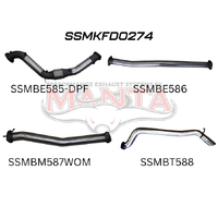 Turbo Back without Cat & Muffler (Ranger PX2 15-18)