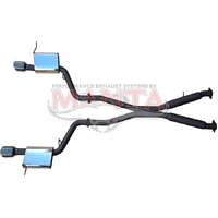 Dual 3in Cat Back Exhaust System with Black Tips (Grand Cherokee WK2 11+)