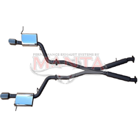 Dual 3in Cat Back Exhaust System with Black Tips (Grand Cherokee WK2 11+)