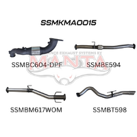Turbo Back with Cat & without Muffler (BT-50 20+)