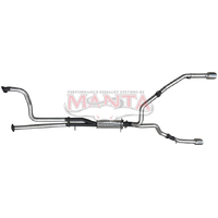 Dual 3in Cat Back Exhaust with 5in Chrome Tips (Ram 1500 TRX 21+)