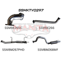 3in Center Hotdog & Rear Muffler (Landcruiser HDJ100 98-07)