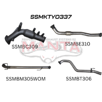 3in Turbo Back WOM with Cat (Hilux GUN125R 15+)