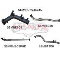 3in Turbo Back Hotdog No Cat (Hilux GUN125R 15+)