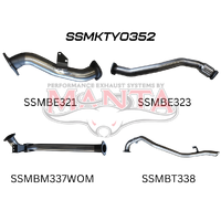 3in Turbo Back Without Muffler To Suit CT26 Turbo Kit (Landcruiser HZJ80)