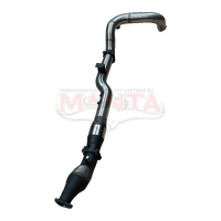 4in Single Side Exit,Cat & Without Muffler (VDJ79 V8 4.5L TD, Dual Cab Ute 12-16,(Pre DPF),T/Back)
