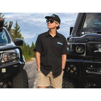 Superior Mens Short Sleeve Casual Shirt Black (Each)