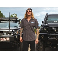 Mens Short Sleeve Casual Shirt Dark Grey Each