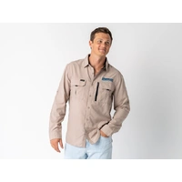 Superior Mens Syzmik Fishing Shirt Sand (Each)