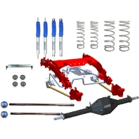 2 Inch 50mm Lift Kit with Track Corrected Chromoly Diamond Diff Housing w/Nitro Gas Twin Tube Shocks Front and Rear Non VSC Models (LandCruiser 79 Ser