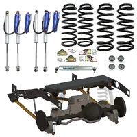 Superior Weld In Coil Conversion VSB14 Approved 2 Inch (50mm) Lift Kit w/Remote Reservoir Shocks (Front and Rear) Suitable For Toyota LandCruiser 79 S