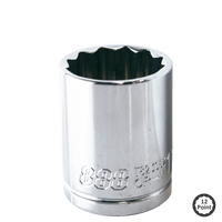 1/2" Drive Socket - 12pt SAE - 888 Series - Individual