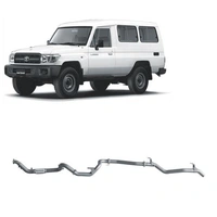 RXD Dump Pipe Back Exhaust System (LandCruiser 78 Series 90-07)