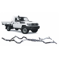 RXD Twin Dump Pipe Back Exhaust System (LandCruiser 79 Series Single Cab 07-16)