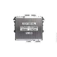 K-Sport Performance Radiator (Hilux KUN 05-15 3.0L TD Manual)