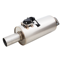 Varex Universal Round Muffler - 2.5in Inlet/2.5in Outlet