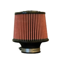 8-Layer Oiled Cotton Gauze Air Filter (2.5" Flange ID, 6" Base / 5" Media Height / 5" Top)