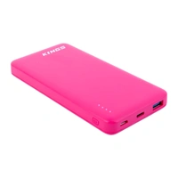 10,000mAh Pink Lithium Portable Power Bank 