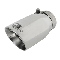 aFe MACH Force-Xp 409 Stainless Steel Clamp-on Exhaust Tip 3in Inlet 4in Outlet - Black