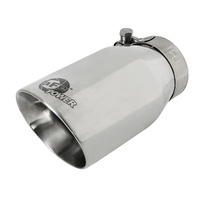 aFe MACHForce-XP 304 Stainless Steel Polished Exhaust Tip 3.5in x 4.5in Out x 12in L Clamp-On