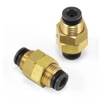 Universal Bulkhead Union 1/4in PTC x 1/4in PTC-DOT